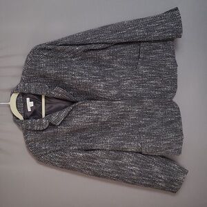 Coldwater Creek Tweed Gray and Silver Blazer, Women's Size 20